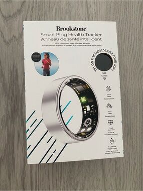 Brookstone Smart Ring Health Tracker - Silver